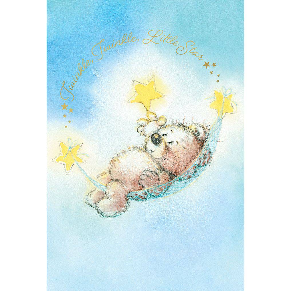 Tiny Bear Baby Card from Pictura's Everyday Cards collection featuring a cute bear design on a colorful greeting card.